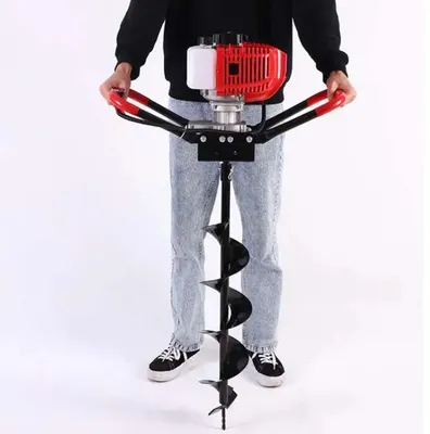 52cc Tree Planting Ground Gasoline Metal Blade Drill Machine Earth Auger