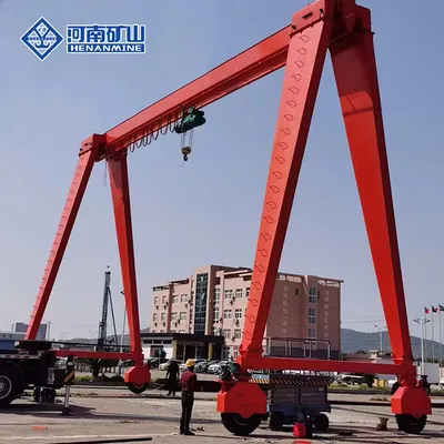 Single Girder 5 Ton 10 Ton 16t 20t Rubber Tyre Gantry Crane