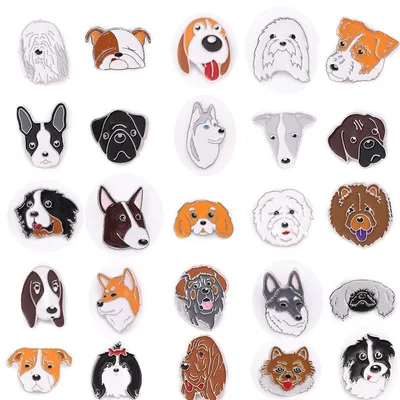 Factory Custom Metal Cute Dog Enamel Lapel Pin Badge Pet Badge