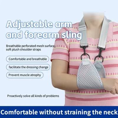 Hot-Selling Simple Design Arm Sling Breathable Sling with Shoulder Strap for Stability and Comfort Enhancement Arm Sling