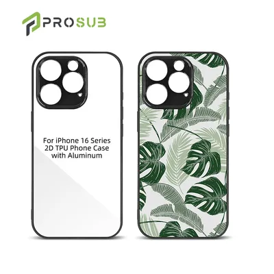 Prosub Mobile Phone Cover 2D Sublimation TPU Case with Aluminium Sheet Blank for iPhone 16 Series