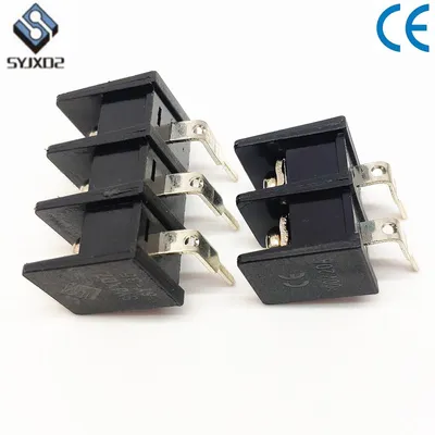 Black 35r 8pin PCB Power Cable Barrier 8.25mm Fence Terminal Blocks
