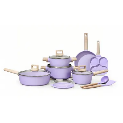 Modern Kitchen Cookware Set Aluminum Kitchenware Hot-Selling Delicacy Factory Casserole Fry Pan