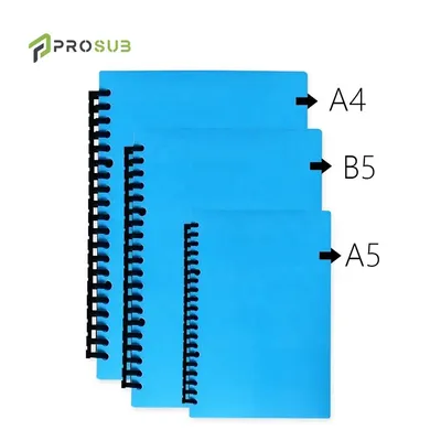 Prosub Wholesale A4 A5 B5 Sublimation Spiral Notebook Bound Goals Agenda Pet Film Cover Custom Blanks Sublimation Journal