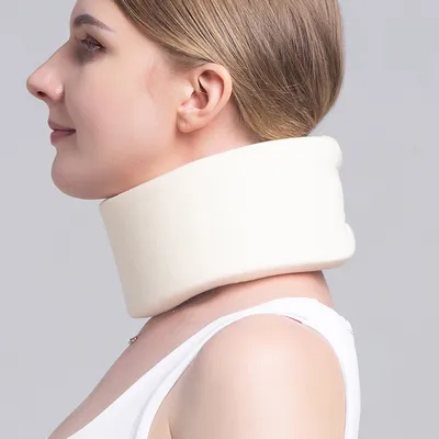 Soft Foam Medical Cervical Collar Breathable Knit Neck Support Brace for Neck Pain and Cervical Spondylosis Relief