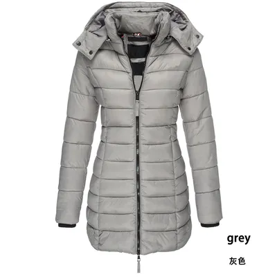 Women Casual Winter Coat Lightweight Warm Quilted Outerwear