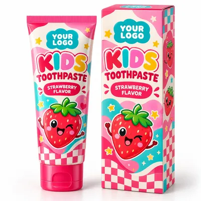 Fdi Certified Strawberry Whitening Toothpaste for Bright Smiles