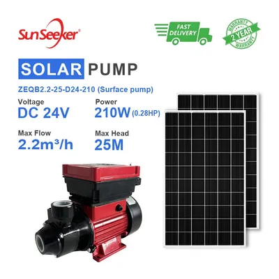 Solar Water Pump Qb Pump DC Brushless Ground Pump Large Flow Back-Mounted Controller