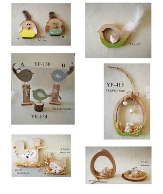 Spring Chicken Rabbit Butterfly Easter Decoration
