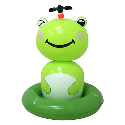 PVC Inflatable Water Spraying Frog Toy for Outdoor Lawn Summer Fun