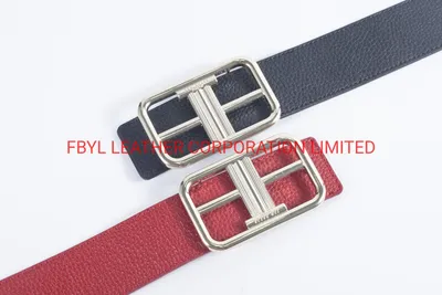 High Quality Genuine Leather Women Waist Belt with Golden Decoration Buckle (JYB-29167)