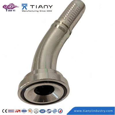 Carbon Steel 87311 SAE Flange Hose Fitting 3000psi 6000psi 4-Bolt Flange Connection