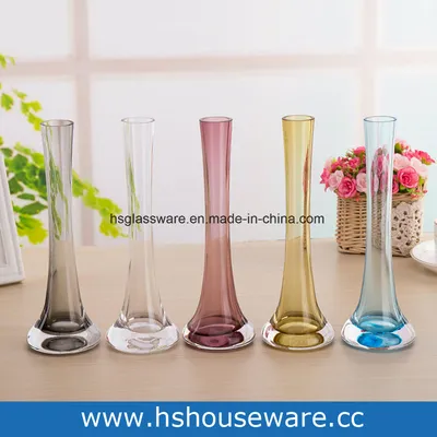 Lily Vase Modern Minimalist Iron Tower Flower Bud Glass Vase