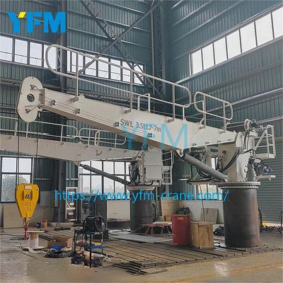 CCS Lr API2c ABS Ship Cargo Handling Heavy Material Handling Rigid Boom Deck Cranes Are Essential for Efficient Port Operations