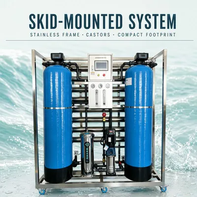 Water Filter System for Bottled Water Factories Reverse Osmosis Treatment Equipment with CE and RoHS Certification