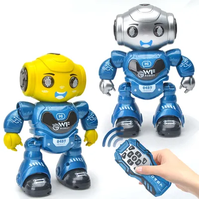 Plastic Cheap Price Infrared Remote Control Program Robot Small Smart Programming Intelligent Toys with Light and Voice Dancing Singing RC Robot