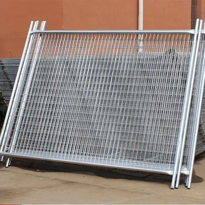 Australian Mobile Temporary Fence Panel System with Top Clamps and Concrete Filled Plastic Feet