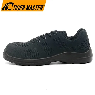 Fly-Knit Oil Slip Resistant Fiberglass Toe Anti-Puncture Unisex Breathable Safety Shoes Metal-Free