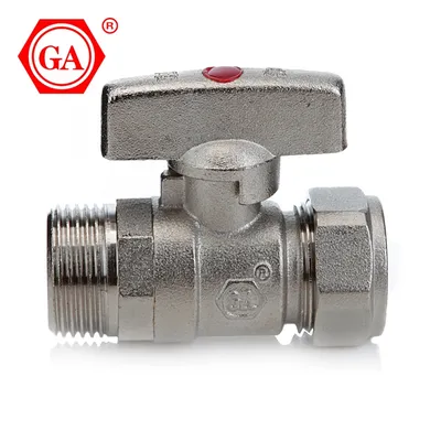 Ga Factory Nickel Plating Male Heating Valve