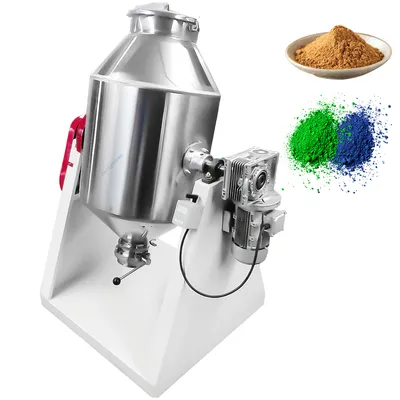 304 Stainless Steel for Flour and Seasoning Powder Additives Spice Mixer Double Cone Mixer Powder Mixing Machine