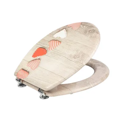 Stable Shape Anti Crack MDF Printing Mould Wood Toilet Seats for Villa Washroom