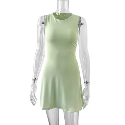 OEM/ODM Casual Style Hollow-out Backless One-Piece Bodycon Short Dress