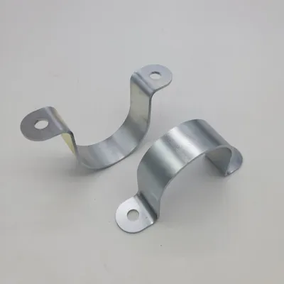 U Type Galvanized Stainless Steel Metal Hose Clamp Saddle Pipe Clamp