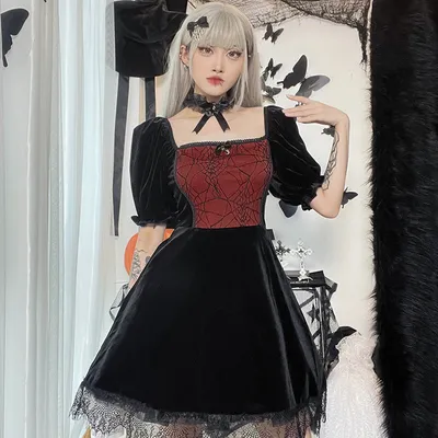 Gothic Lolita Punk Woman Halloween Dress