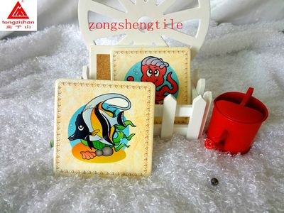 Ceramic Coaster With Cork Back