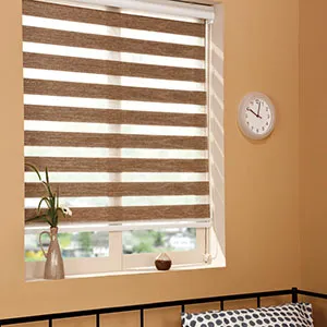 Motorized Rainbow Blinds with Colorful Fabric