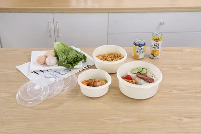 Plastic Food Storage Container 3PCS Round Food Container Sets
