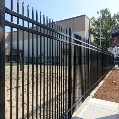 Wholesale 6′ X8′ USA Wrought Iron Garden Fence Steel Metal Fence for Villa