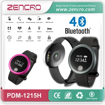 Zencro Newest Bluetooth Heart Rate Monitor Smart Bracelet Wristband Watch