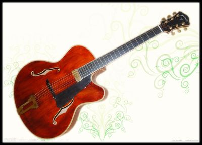 Jazz Guitar with Solid Wood, Have Stock (YZ-21A)