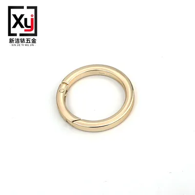 Webbing Metal Buckle Round Alloy Open Hoop Bag Hook Spring Buckle