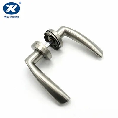 Door Handle Lever with Modern Contemporary Slim Round Design for Home Hallway or Closet Passage