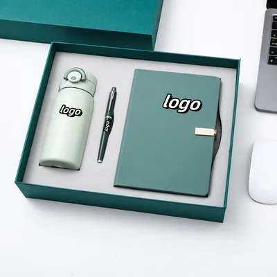 New Intelligent Insulated Cup Notebook Set High-Quality Notepad Customized Logo Gift Box Set