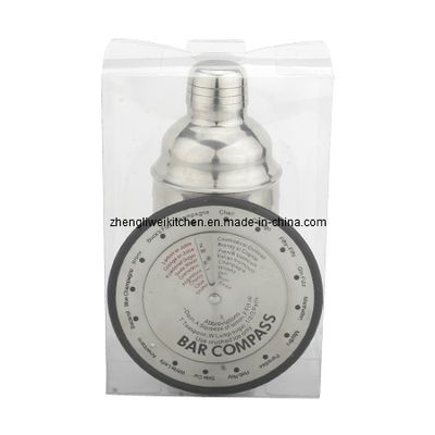 Cocktail Shaker and Bar Compass Set