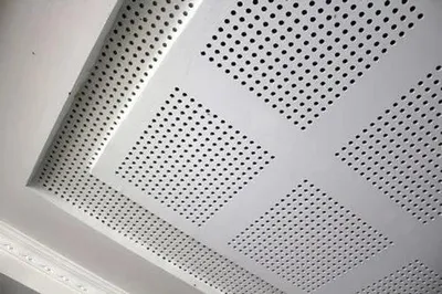Drywall Gypsum Board Noise Reduction White Perforated Gypsum Board Use for Ceiling