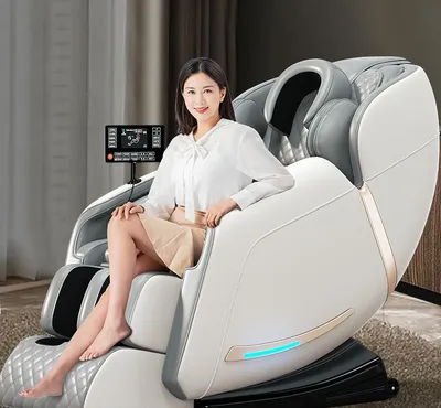 Luxury 6D SL Massage Chair Full Body Airbag Compression & Heat Therapy Recliner
