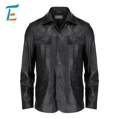 Mens PU Leather Jacket Casual Classic Premium Soft Touch Urban Fashion Jacket