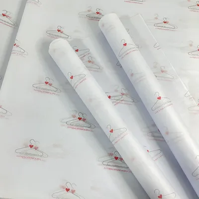 Custom Size 17GSM Wholesale Colorful Packaging Paper Custom Printed Logo Gift Wrapping Tissue Paper for Clothing