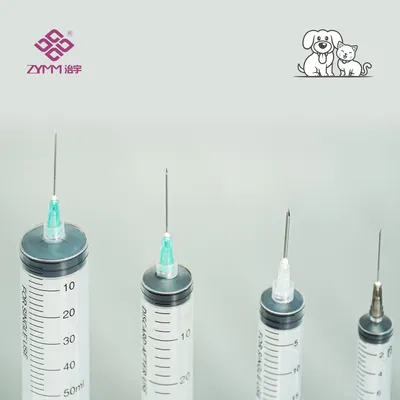 Transparent Barrel Syringe for Pet Injection for Clear Volume Monitoring Veterinary Syringe