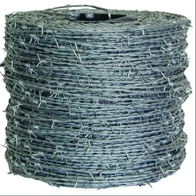 Double Twist Iron Wire 500 Meters Galvanized Steel Barbed Wire Barbed Wire Length Per Roll