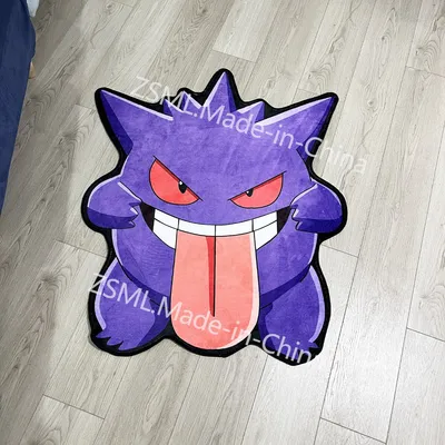 Custom Irregular Luxury Cartoon Anime Rug Gengar Pokemon Handmade Carpet Area Rug
