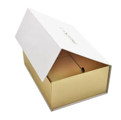 Wholesale Custom Logo Ribbon Printed Folding Foldable Cardboard Magnet Magnetic Gift Packaging Paper Box