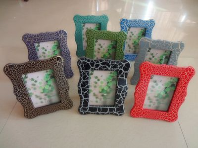 Ceramic Photo Frame with Crack Treatment Surface--Charming Series