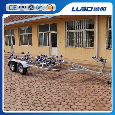 6.76m Rib680dr Tandem Axle Boat Trailer for Rubber Boat Rib Boat Sailboat Trailer Catamaran Trailer Bass Boat Trailer