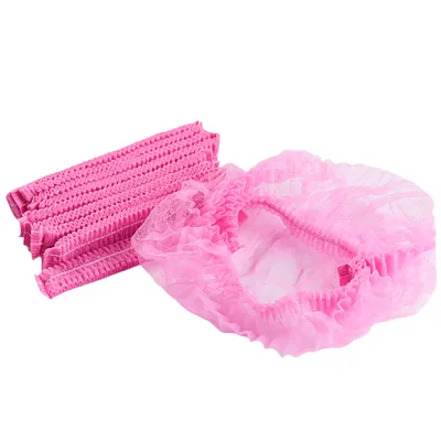 Disposable Daily Used ISO13485 Qualified 18 Inch 21 Inch-24 Inch Pleated Nonwoven Disposable Bouffant Cap/Nurse Cap/Clip Cap Single/Double Elastic Caps