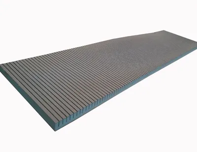 Insulation Polystyrene Foam Board Featuring Curved Blue Design